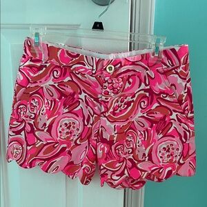 Lilly Pulitzer Buttercup Pink and Red Shorts